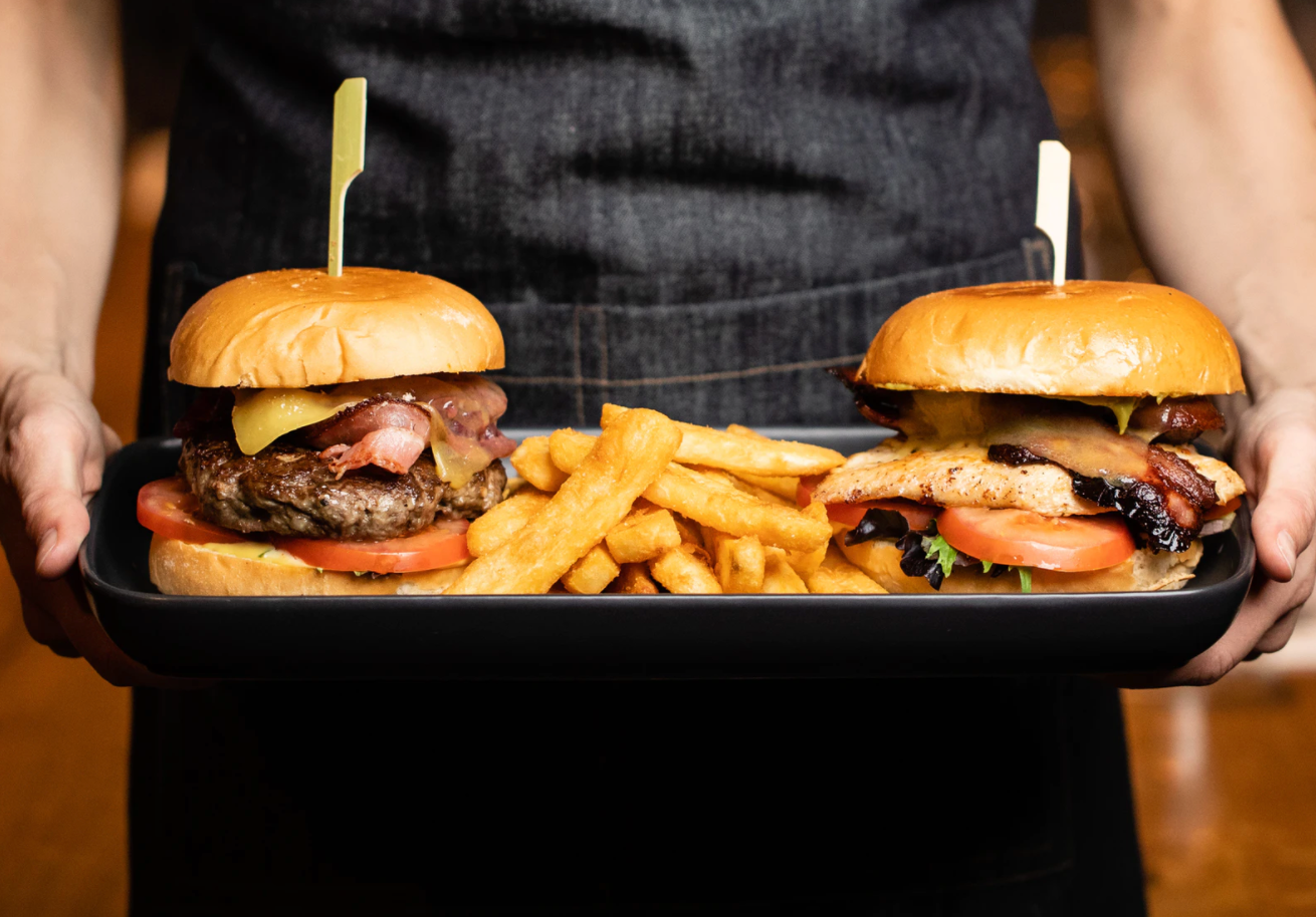 Serving Hamburgers